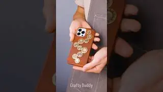 How to Craft a Unique Leather Phone Case Using Coins! 🛠️🪙