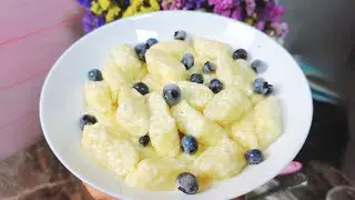Нежнейшие ЛЕНИВЫЕ ВАРЕНИКИ За 5 минут!!!ВКУСНЕЕ Чем в КАФЕ Идеальный ЗАВТРАК из ТВОРОГА