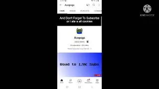 Congratulations Acepogs For Getting 2K Subs