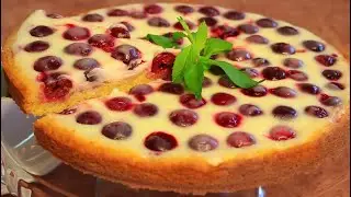 ВИШНЁВЫЙ ПИРОГ ЗА 10 МИНУТ БЕЗ ЗАМОРОЧЕК 🍒 Ay COOK