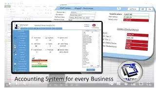 Accounting System for Payroll and Balance sheets in MS Access|| POS features included in system