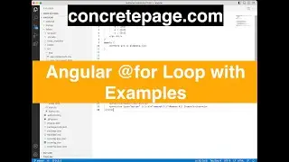 Angular @for Loop with Examples