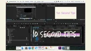 10 Second Tips: Animate Text in Premiere Pro CC (Split Video Transition)