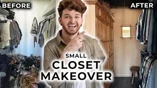 EXTREME Small Closet Makeover *DIY & Budget Friendly* (Basic turned Bold!)