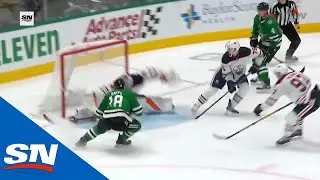 Stuart Skinner Makes Sprawling Save On 2-On-1