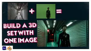 Building a 3D set from a photo in Blender