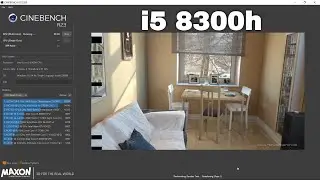 i5 8300h CineBench r23 Test : Single Core + Multi Core 8th gen