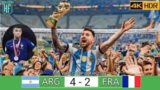 ARGENTINA 4-2 FRANCE FINAL 🏆 WORLD CUP QATAR 2022 CRAZY MATCH Extended Highlights Goals 4k Ultra HD