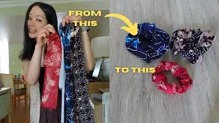 Zero-Waste Hair Accessories: DIY Scrunchies from Fabric Scraps| Sew and No-Sew Versions!
