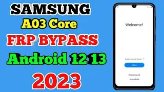 Samsung A03 Core FRP Bypass Android 12  | SM-A032F Remove Google Account | Unlock FRP