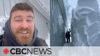 Cape Bretons epic snowfall seen in couples viral photo