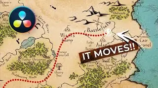 Easy TRAVEL MAP Effect in DaVinci Resolve 18.5 | Animated Line Tutorial