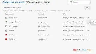 Make Google as a default Search engine in Microsoft Edge