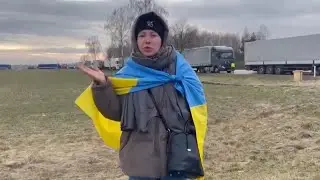 Украинские активисты не дают руским и белорусским фурам провезти товары/Россия Украина война