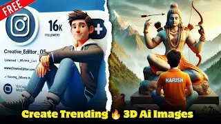 Create 3D Ai Social Media Boy Profile Name Photo editing tutorial||bing Ai Image creator