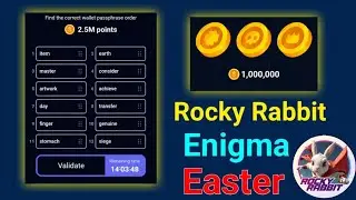 9 September Rocky Rabbit daily combo || Enigma Code Rocky Rabbit || Easter card unlock Rocky Rabbit