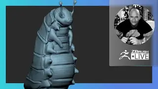 Create a Caterpillar #withme! - Sculpting with Andre Ferwerda: Character Design - ZBrush 2021.6