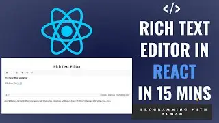 Simple Rich Text Editor in React JS || Rich text editor with all options  Mern Stack Course By Suman
