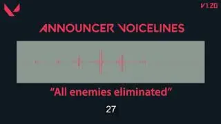 Announcer Voicelines [Valorant/EN]