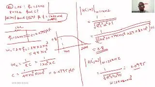 CLASS 43A Circuit Theory: Problem on design of Passive RC low pass filter