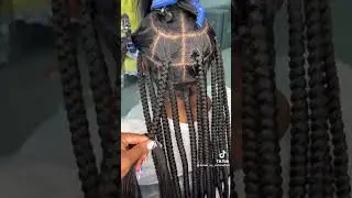 Large knotless braids #blackgirlmagic #largeknotless#braids