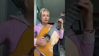 Давай ЗА Вступление мелодия на гитаре Надия Косинская #shorts #nadiaguitar