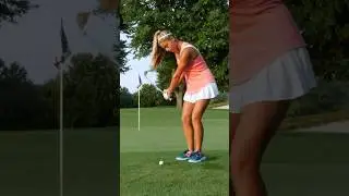 INSANE trick shot by @gabbygolfgirl 🔥