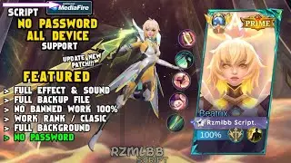 Script Skin Beatrix Prime No Password | Full Effect & Voice | Update Patch Terbaru 2024 | MLBB