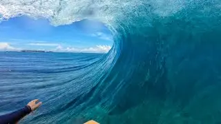 PUMPING SURF MALDIVES RAW POV - sharks, turtles, incredible water colour & perfect waves