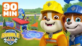 Rubble Builds a Mini Golf Course & MORE City Parks! | 90 Minute Compilation | Rubble & Crew