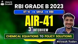 Mr. Avinash Yadav RBI Grade B 2023 toppers: RBI Success Story