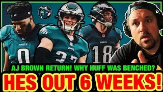 ANOTHER INJURY HIT! AJ BROWNS RETURN? WHY HUFF WAS BENCHED? DEVIN WHITE SITUATION IS WEIRD! 