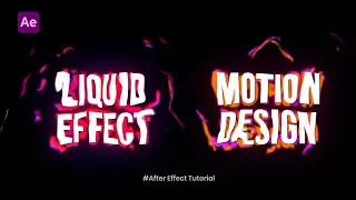 After Effect Tutorial | Liquid Typography Text Animation in After Effect