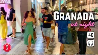 GRANADA - Spain 🇪🇸 4K Walking Tour at Night