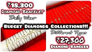 ₹18,300 Diamond Bracelets/₹27,300 to Diamond Bangles ​⁠