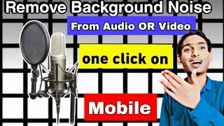 how to remove background noise from video