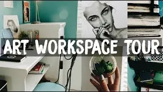 Art Workspace Tour 2017 | Amaya Jade