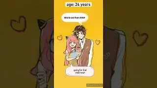 childhood to adùlthood - anya x damian #shorts #spyxfamily
