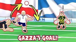 💥Gazzas Goal! Euro 96💥 (Footballers Attempt England vs Scotland Goals Highlights 1996 2021)