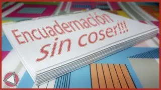 🤩¿Cómo hacer una libreta?🤫 # Encuadernación sin costura - DIY Tutorial