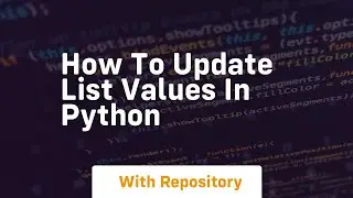 How to update list values in python