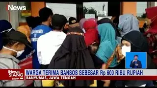 Warga di Banyumas Berebut Berdesakan saat Terima Bansos Rp600 Ribu #iNewsSiang 07/03