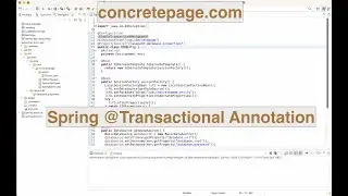 Spring @Transactional Annotation