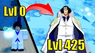 Starting Over as Aokiji with Hie in GPO | Noob to Pro Level 0 to Max 425 Grand piece online