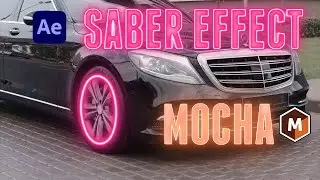Saber Plugin on Moving Footage with Mocha Tracking | After Effects Tutorial