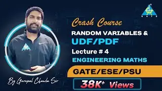 Random Variables & UDF/PDF | Engineering Maths| Free Crash Course by Gurupal Sir | GATE 2021