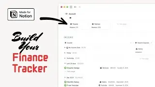 Creating a Powerful Finance Tracker in Notion: Step-by-Step Template Tutorial