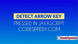 Detect Arrow Key Pressed in JavaScript with onkeydown and keyCode