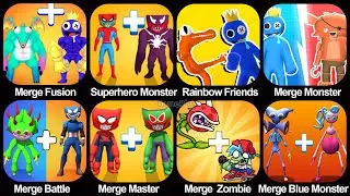 Merge Rainbow Friends, Merge Blue Monster, Merge Elden Warrior, Merge Monster Fusion ,Merge Plants