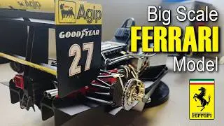 FULL BUILD: Big Scale Ferrari F1 model kit, the rare Rosso 643 in 1/8